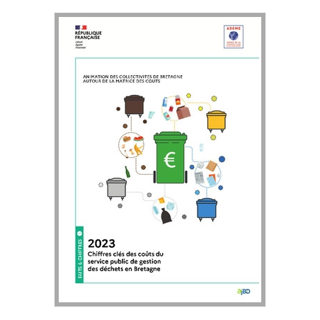 2023 - Chiffres clés des coûts du service public de gestion des déchets en Bretagne