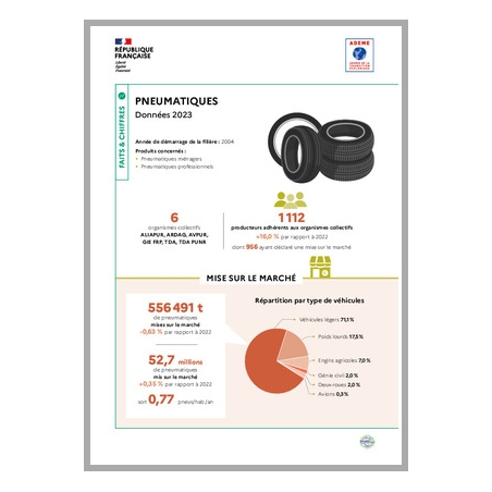 Pneumatiques : données 2023 (infographie)