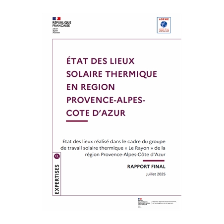 État des lieux du solaire thermique en Provence-Alpes-Côte d'Azur