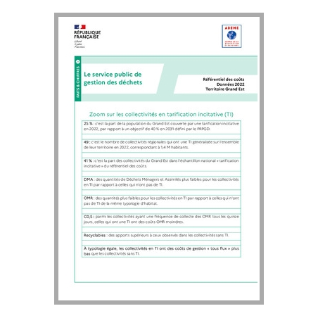 Tarification incitative 2022 Grand Est - Référentiel matrice des coûts - Fiche 2