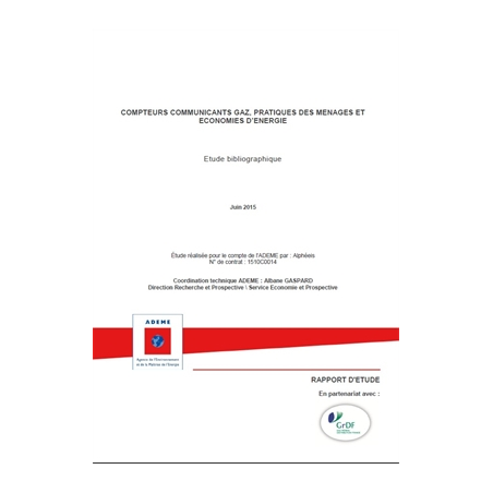 Compteurs communicants gaz, pratiques des ménages et économies d'énergie