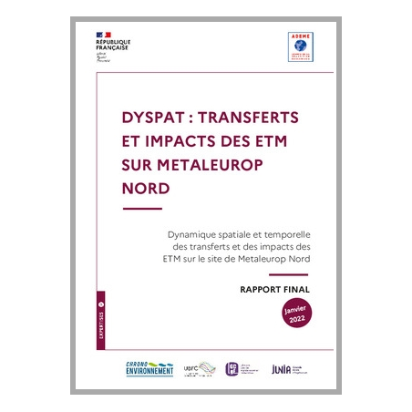 Dynamique spatiale et temporelle des transferts et des impacts des ETM sur le site de MetalEurope