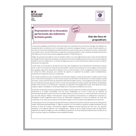 Financement de la rénovation performante des bâtiments tertiaires privés