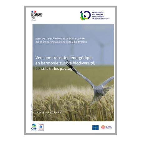 Actes des premières Rencontres de l'Observatoire des énergies renouvelables et de la biodiversité