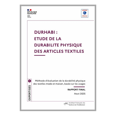 DURHABI : étude de la durabilité physique des articles textiles