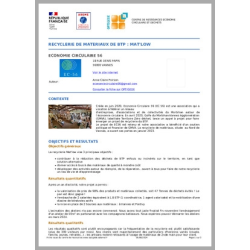 RECYCLERIE DE MATERIAUX DE...