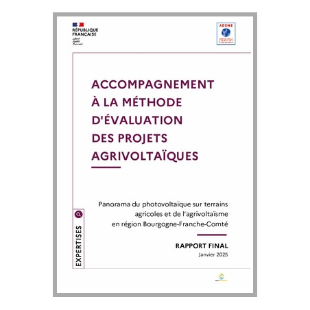 Accompagnement à la méthode d'évaluation des projets agrivoltaïques dans 5 régions