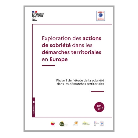 Exploration des actions de sobriété dans les démarches territoriales en Europe