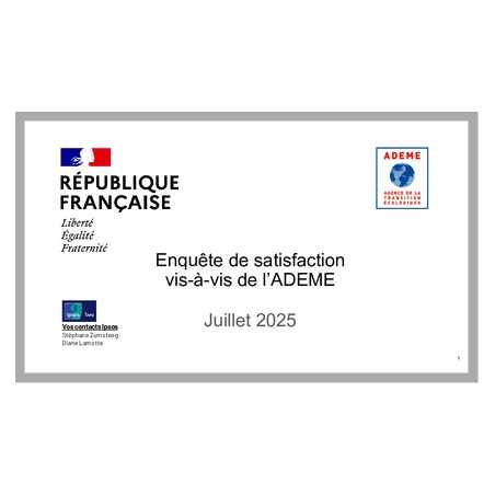 L'ADEME à l'écoute des professionnels bénéficiaires et non-bénéficiaires des systèmes d'aides de l'ADEME