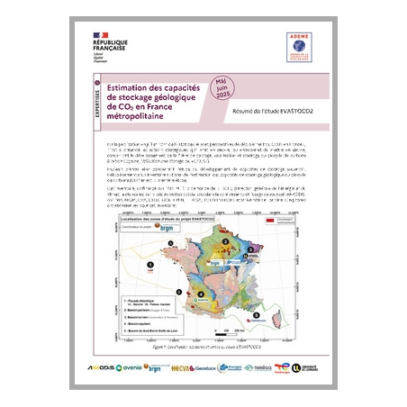 Estimation des capacités de stockage géologique de CO2 en France métropolitaine
