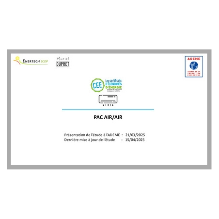 Etude sur les consommations des PAC air/air