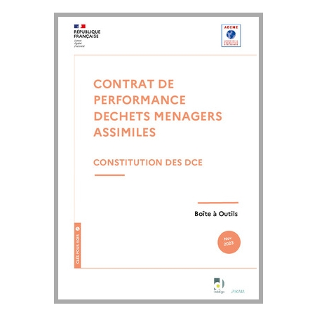 Contrat de performance déchets ménagers assimilés
