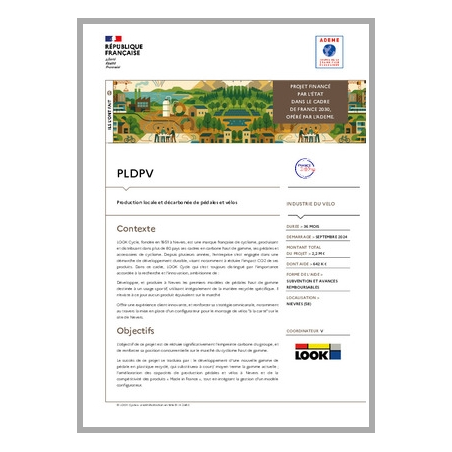 PLDPV - Production locale et décarbonée de pédales et vélos