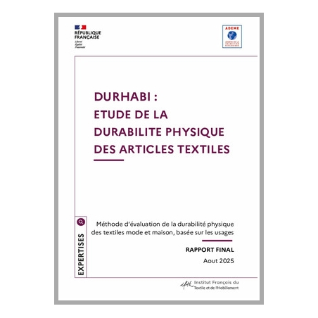 DURHABI : étude de la durabilité physique des articles textiles