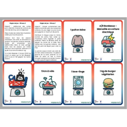 Jeu de cartes sur l'empreinte carbone « Ça pèse ! »