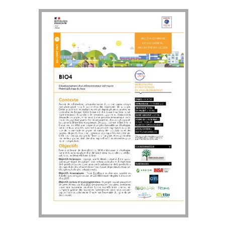 BIO4 - Développement d'un démonstrateur valorisant l'hémicellulose du bois