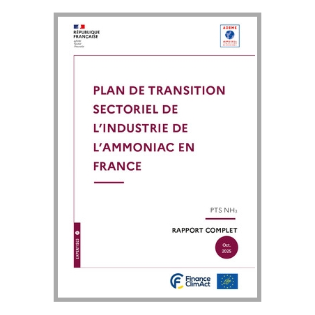 Plan de Transition Sectoriel de l'industrie de l'ammoniac en France - rapport complet