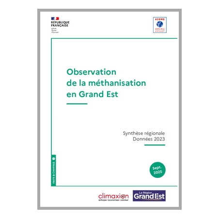 Observatoire de la méthanisation en Grand Est données 2023
