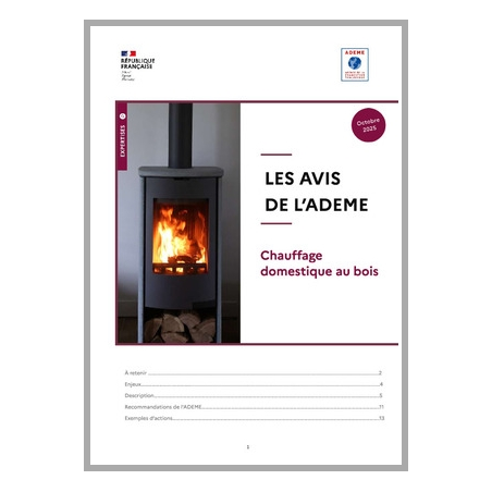 Avis de l'ADEME sur le chauffage domestique au bois