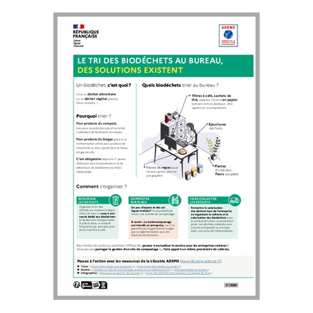 Le tri des biodéchets au bureau, des solutions existent