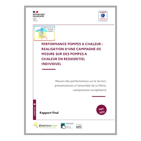 Mesure des performances de 100 PAC air/eau et eau/eau installées en maisons individuelles 