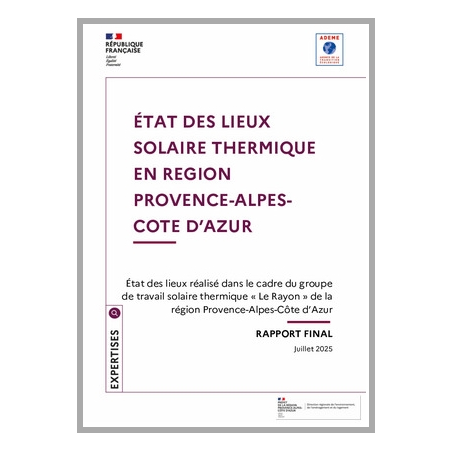 État des lieux du solaire thermique en Provence-Alpes-Côte d'Azur