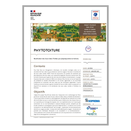 PHYTOTOITURE - Réutilisation des Eaux Usées Traitées par phytoépuration en toiture