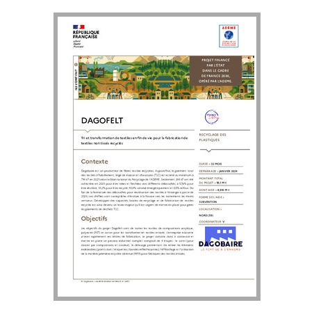 DAGOFELT - Tri et transformation de textiles en fin de vie pour la fabrication de textiles non tissés recyclés