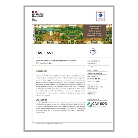 LAVPLAST - Augmentation des capacités de régénération des déchets thermoplastiques rigides