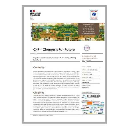 C4F – Chemesis For Future - Trajectoires de décarbonation de la plateforme chimique Carling Saint Avold