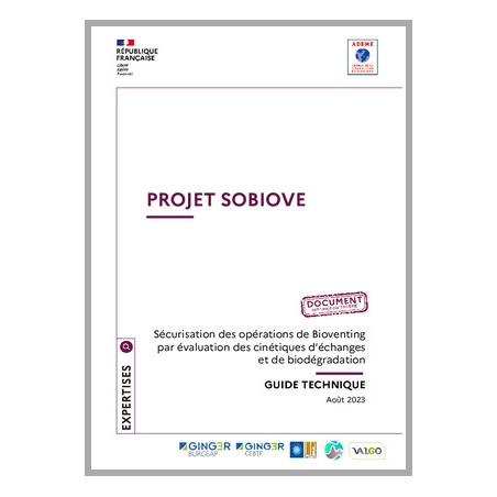 Sécurisation des opérations de Bio-venting par évaluation des cinétiques d'échanges et de biodégradation