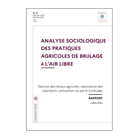 Analyse sociologique des pratiques agricoles du brûlage à l'air libre