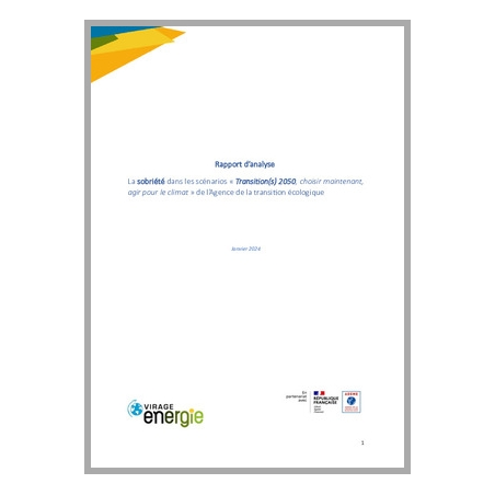 Analyse de la sobriété dans les scénarios TRANSITION(S) 2050 
