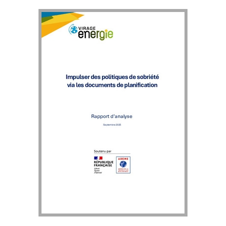 Impulser des politiques de sobriété via les documents de planification
