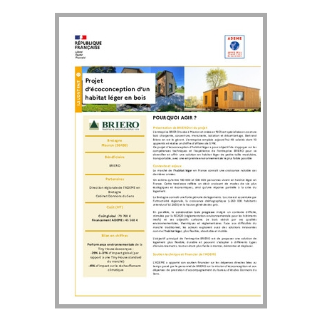 Projet d'écoconception d'un habitat léger en bois - Mauron (56) - Bretagne