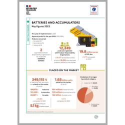 Batteries and accumulators: key figures 2023 (infographic)