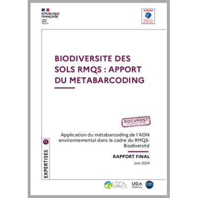Caractérisation de la biodiversité de la faune du sol par metabarcoding de l'ADN environnemental