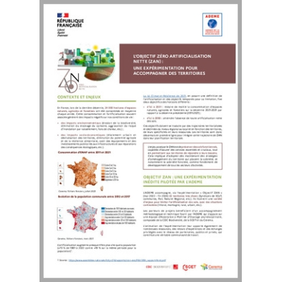 Expérimentation Objectif ZAN : fiches retours d'expérience