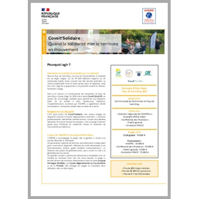 Covoit'Solidaire - Quand la solidarité met le territoire en mouvement