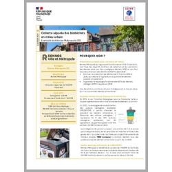 Collecte séparée des biodéchets en milieu urbain - Rennes Métropole (35) - Bretagne