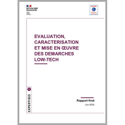 Evaluation, caractérisation et mise en œuvre des démarches low-tech