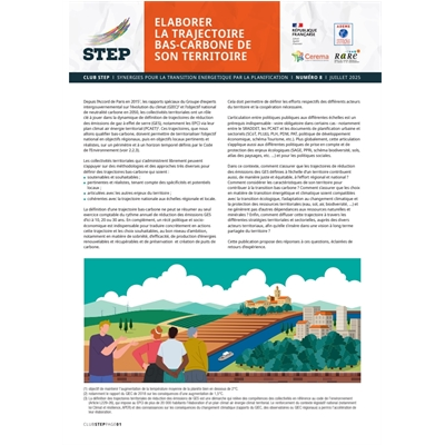 Elaborer la trajectoire bas carbone de son territoire