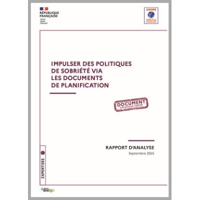 Impulser des politiques de sobriété via les documents de planification