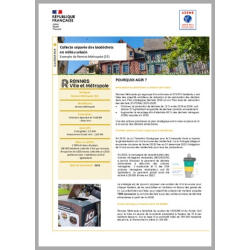 Collecte séparée des biodéchets en milieu urbain - Rennes Métropole (35) - Bretagne