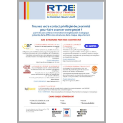Les conseillers du Réseau de la Transition Écologique et Économique en Bourgogne-Franche-Comté