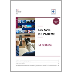 Avis de l'ADEME sur la publicité