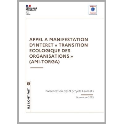 Résultats 2025 de l'AMI TORGA - Transition écologique des organisations