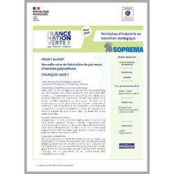 SOPREMA - Nouvelle usine de fabrication de panneaux d'isolation polyuréthane