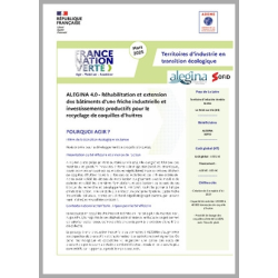 SOFID ALEGINA - Réhabilitation d'une friche industrielle et investissements productifs pour le recyclage de coquilles d'huîtres
