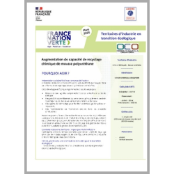 ORRION CHEMICALS ORGAFORM (OCO) - Augmentation de capacité de recyclage chimique de mousse polyuréthane